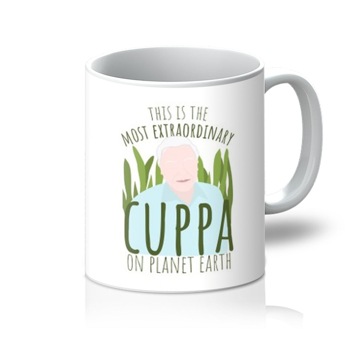 David Attenborough Most Extraordinary Cuppa on Planet Earth Wild TV Nature Tea Coffee Fan Mug