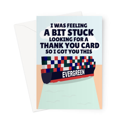 Evergreen Evergiven THANK YOU Card CUSTOM Greeting Card