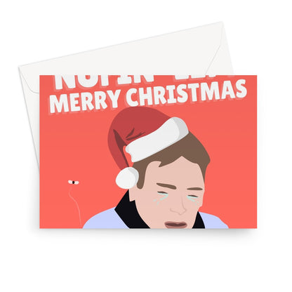 I've Got Nothing Left Merry Christmas Funny Ian Beale Quote Icon Celebrity Get Me Out Xmas No Money Greeting Card