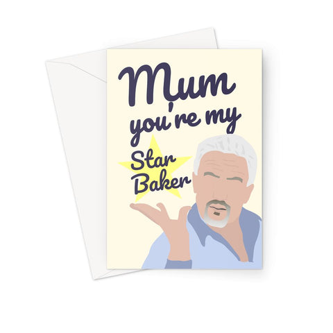 Paul Hollywood Mother's Day Card - 'Mum, You're My Star Baker' (The Great British Bake Off Greetings Card)