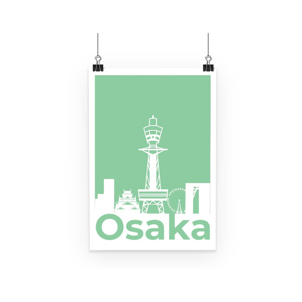 Travel Collection Homeware - Osaka Minimal Print Poster