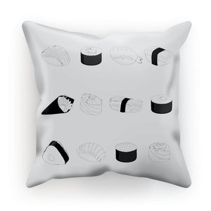 Foodie Collection Homeware - Sushi Cushion (Line Art/Japan-Themed Homeware)