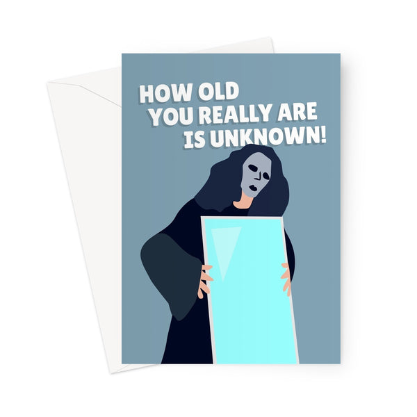 How Old You Really Are Is Unknown! Funny Glasgow Experience Viral TikTok Birthday Greeting Card