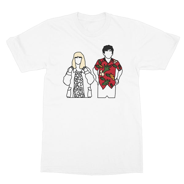Alyssa and James (Big Print) TV Love Gift Birthday Anniversary The End World Line Art Softstyle T-Shirt