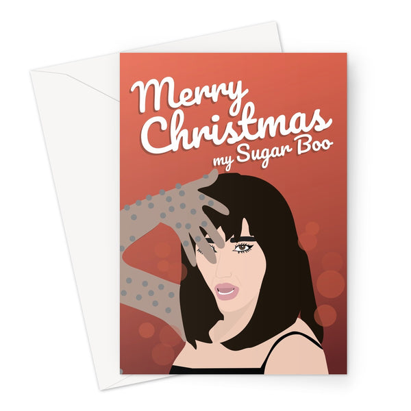 Merry Christmas My Sugar Boo Dua Lipa Funny Love Xmas Festive Levitating Song Music Video Greeting Card