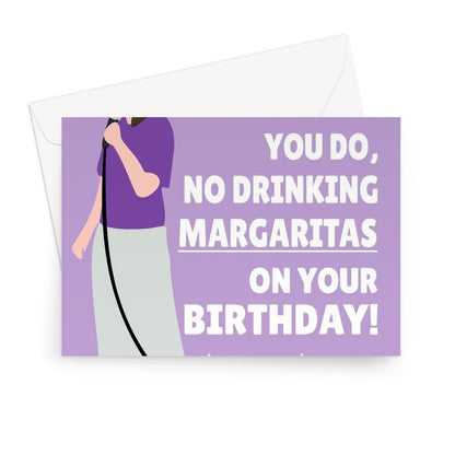 Whatever You Do, No Drinking Margaritas On Your Birthday! Funny Trend Viral Meme Video Preacher  Greeting Card