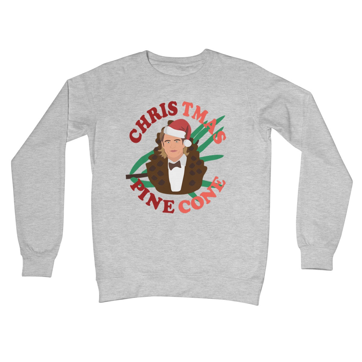 Christmas Pine Cone Chris Pine Funny Jumper Celebrity Crew Neck Sweatshirt