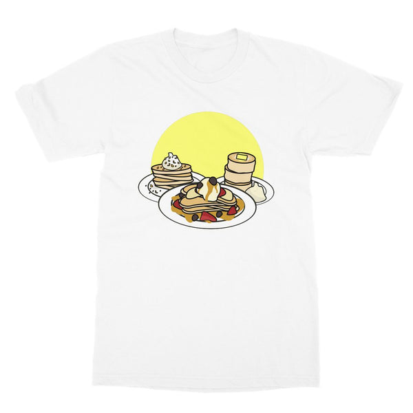 Cute Pancake T-Shirt - White T-Shirt With Pancake Print