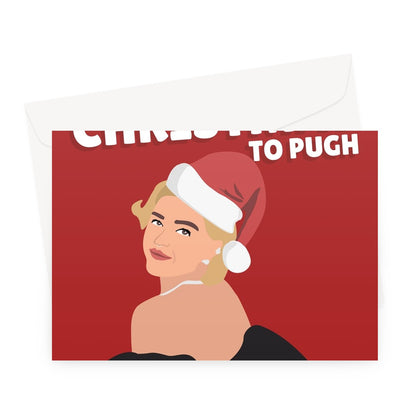 Merry Christmas To Pugh Florence Celebrity Movie Fan To You Greeting Card