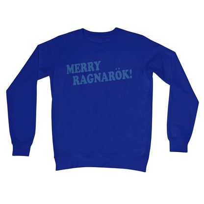 Merry Ragnarok Christmas Funny Video Game Fan Crew Neck Sweatshirt