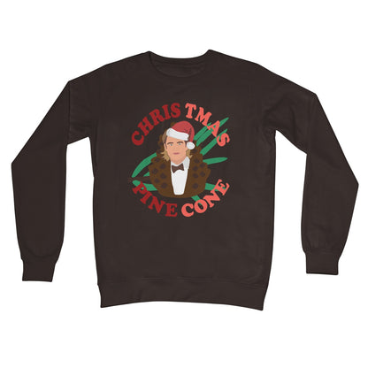 Christmas Pine Cone Chris Pine Funny Jumper Celebrity Crew Neck Sweatshirt