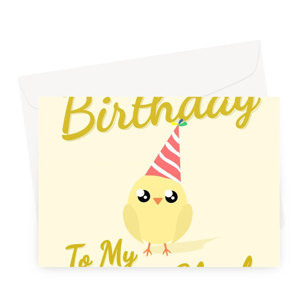 Happy Birthday To My Little Chick Easter March April Baby Chicken Cute Greeting Card