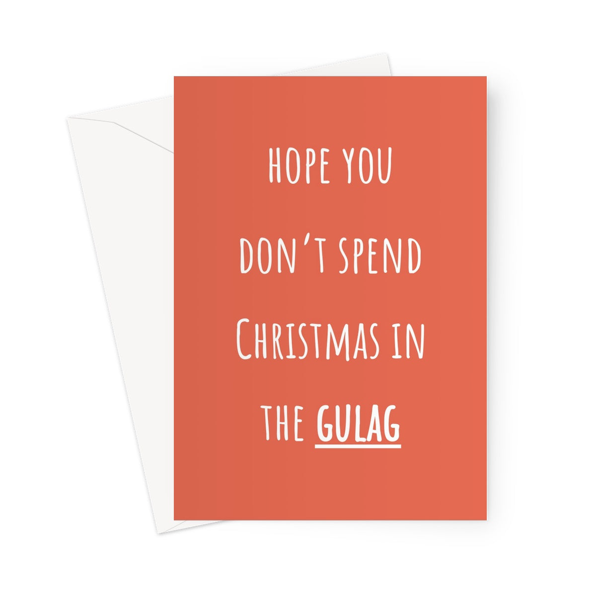 Hope You Don't Spend Christmas in the Gulag Funny Meme COD Video Game Gamer Prison Boyfriend Girlfriend Battle Royale Greeting Card