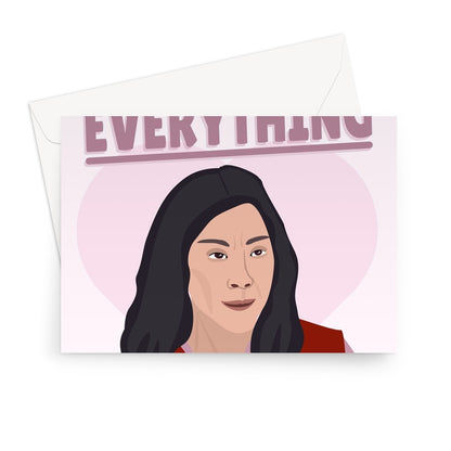 You're My Everything Michelle Yeoh Valentine's Day Anniversary Love Couples Film Movie Fan Celebrity Icon Greeting Card