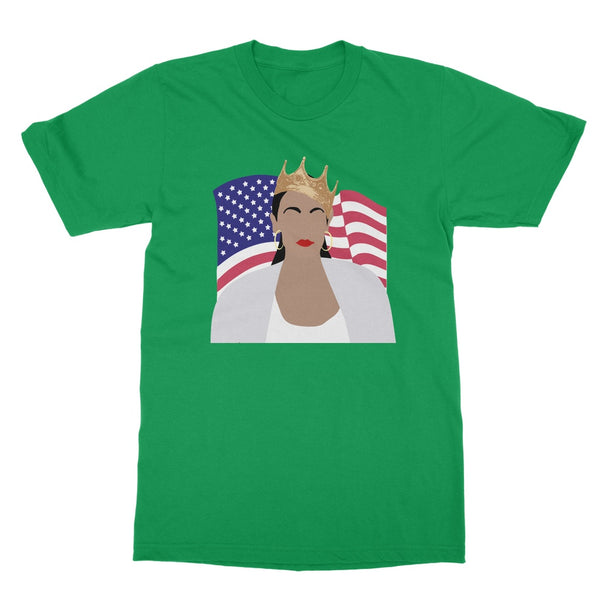 Notorious AOC Biggie Smalls American Flag Design Softstyle T-Shirt