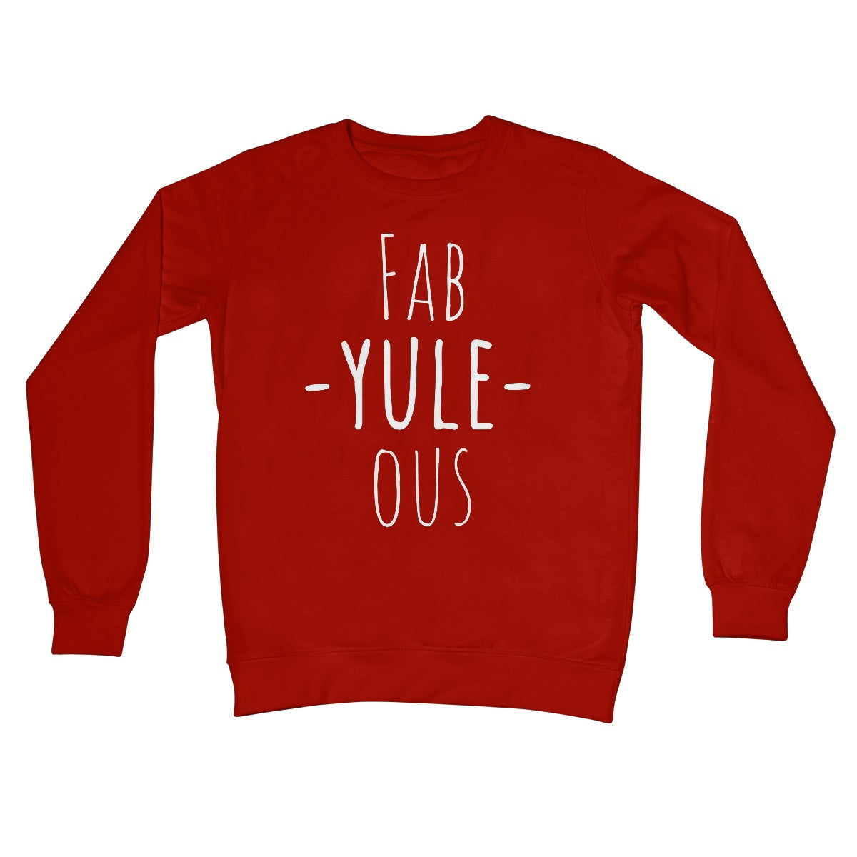 Fab - Yule - Ous Christmas Jumper Funny Pun Xmas Gift Fabulous Cute Crew Neck Sweatshirt