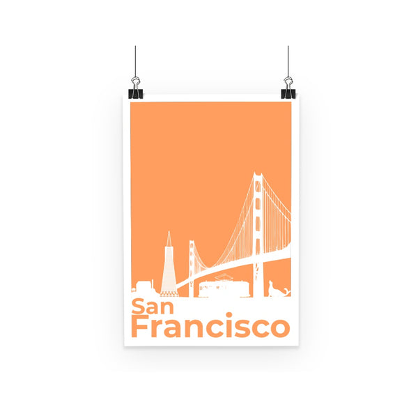 Travel Collection Homeware - San Francisco Minimal Poster