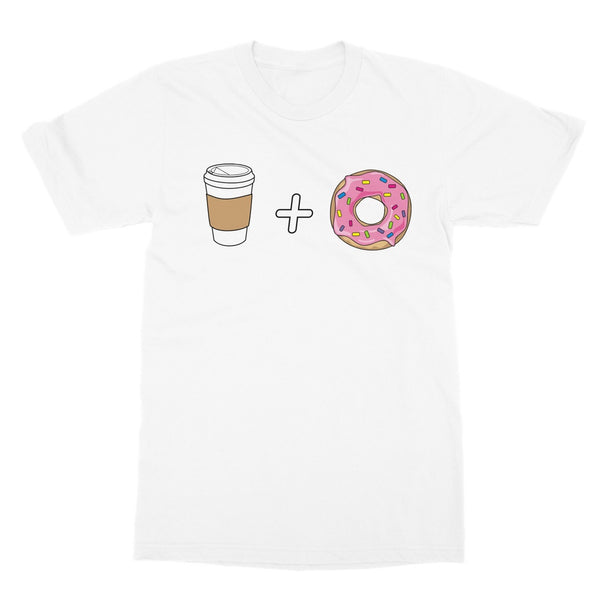 Coffee and Donuts T-Shirt (Foodie Collection, Big Print)