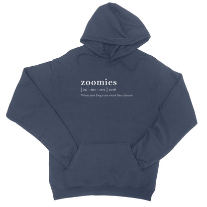 Zoomies Dog Custom  College Hoodie