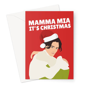 Mamma Mia It's Christmas Funny Fan Xmas Damiano David Celebrity Music Love Greeting Card