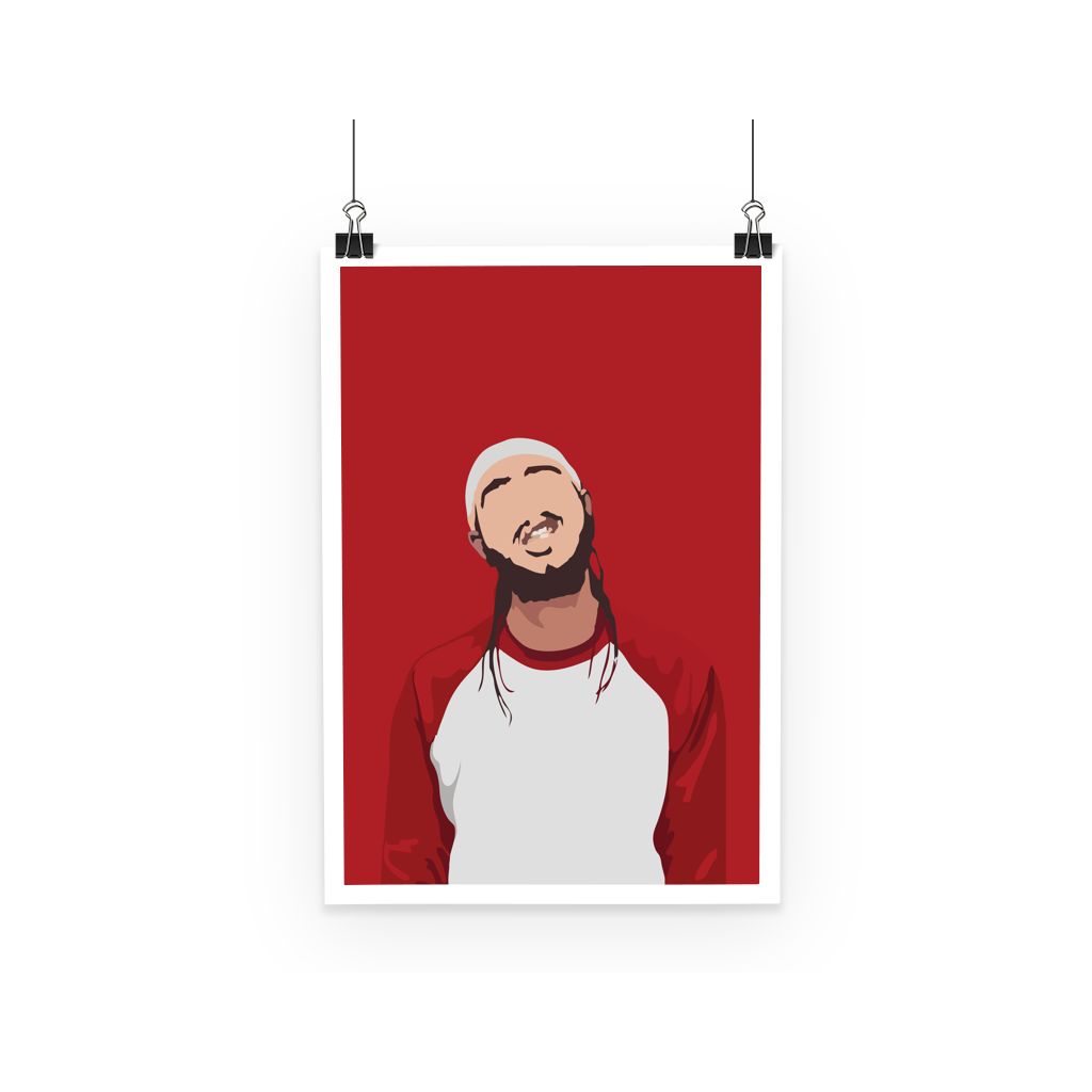 Post Malone Minimalist Music Icon Poster