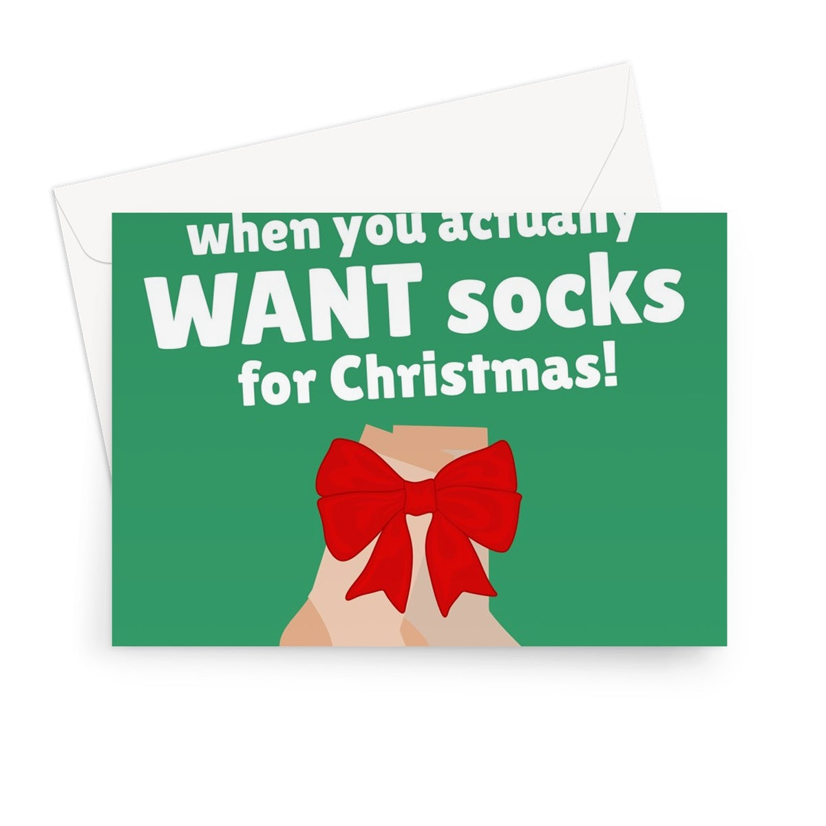 You Know You're Getting Older When You Actually Want Socks For Christmas Funny Gift Age Old Greeting Card