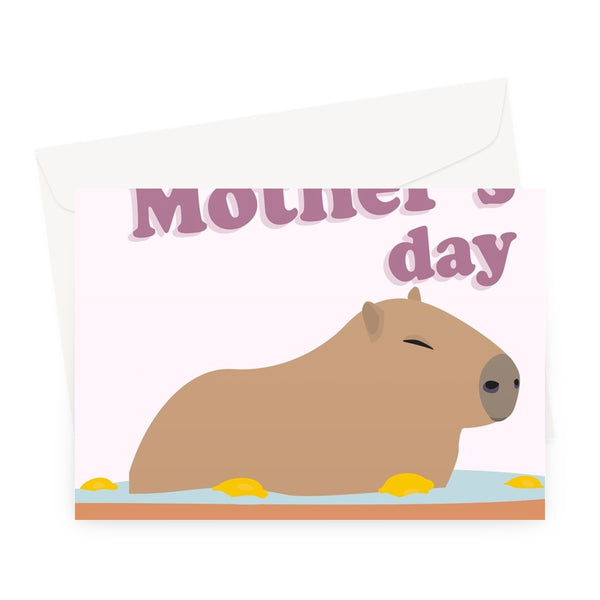 Relax This Mother's Day Capybara Cute Mum Greeting Card
