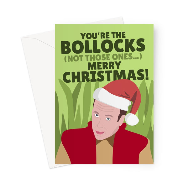 You're The Bollocks (Not Those Ones) Merry Christmas I'm a Celeb Matt Hancock Politics TV Greeting Card