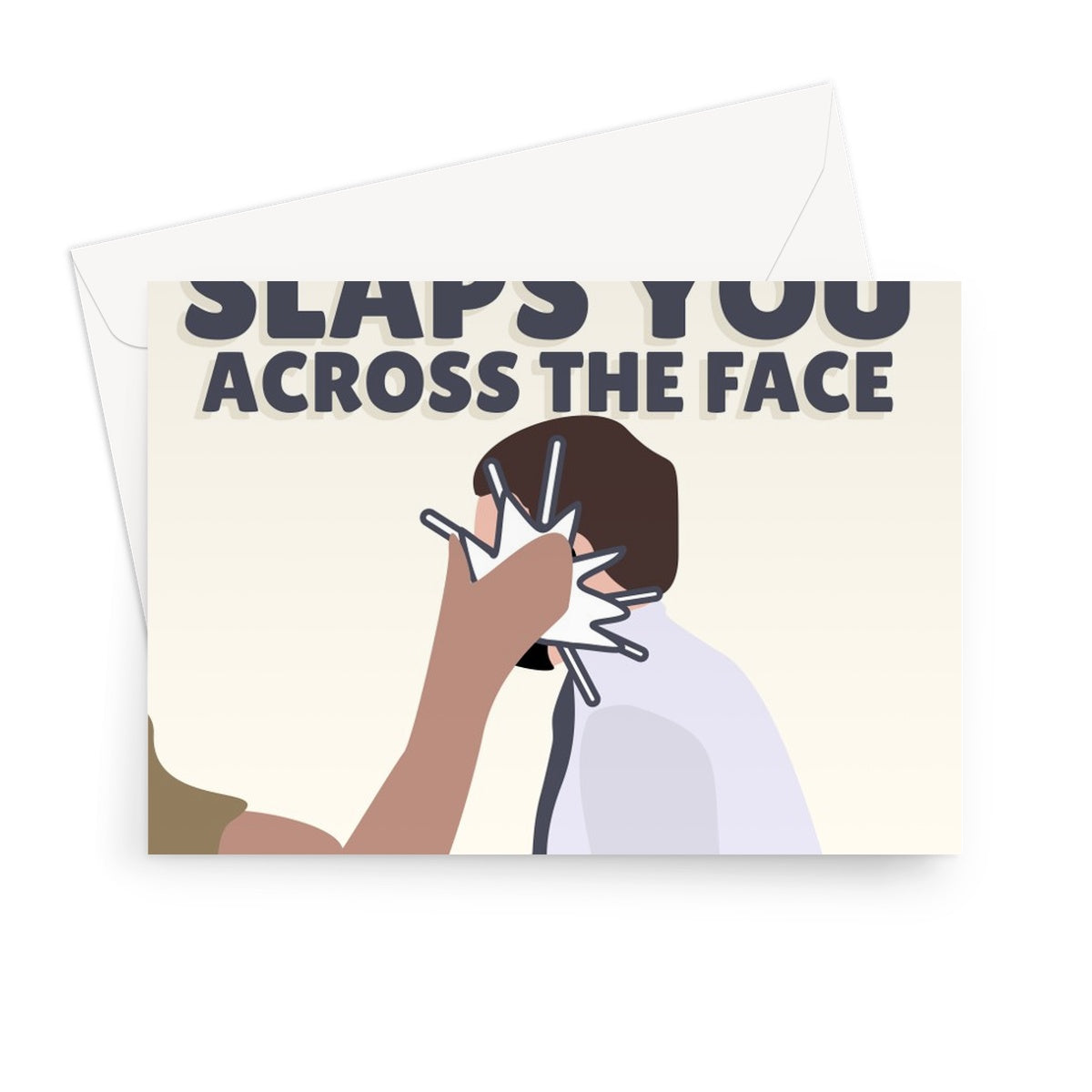 When Old Age Creeps Up and Slaps You Across The Face Funny Emmanuel Macron Politics Fan Birthday Greeting Card