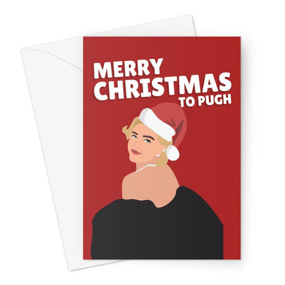 Merry Christmas To Pugh Florence Celebrity Movie Fan To You Greeting Card