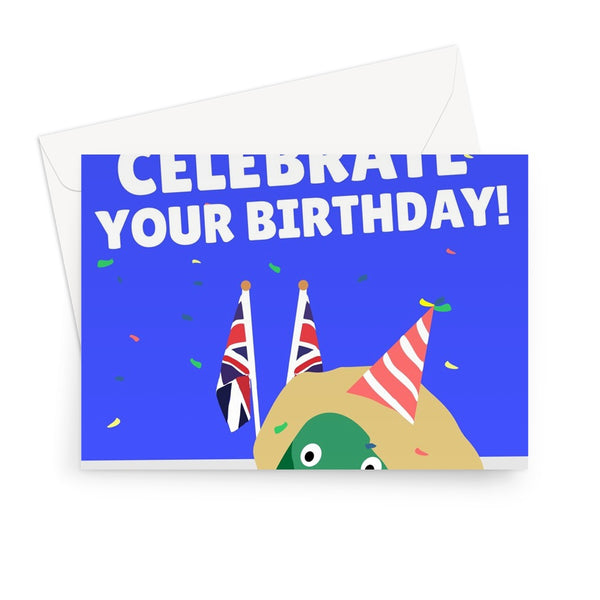 Lettuce Celebrate Your Birthday! Funny Liz Truss Resign Tory Politics Greeting Card