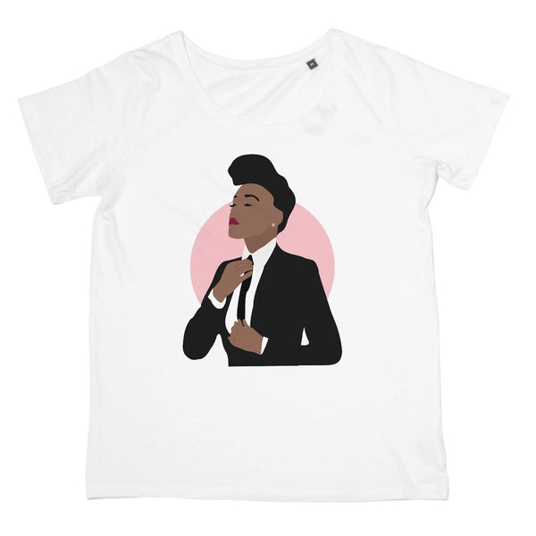 Musical Icon Apparel - Janelle Monae Women's Fit T-Shirt (Big Print)