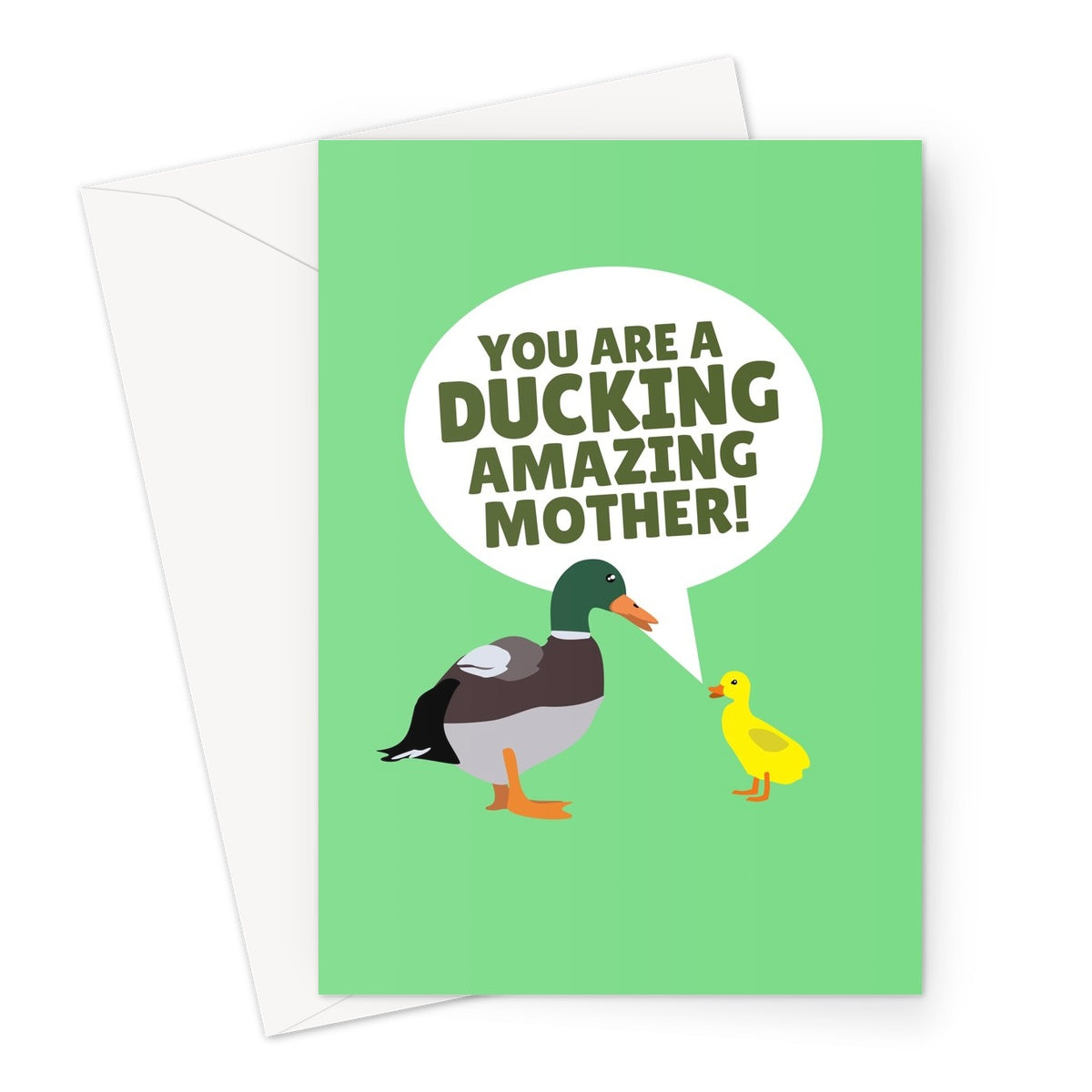 You Are A Ducking Amazing Mother Funny mother's Day Autocorrect Duckling Fan Cute Nature Animals Birthday Greeting Card