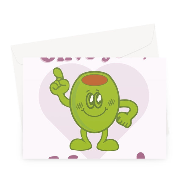 Olive You, Mum Funny Pun I Love You Mother's Day Birthday Food Italian Greeting Card