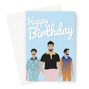 Happy Birthday NO SUCKER TEXT Jonas Brothers Greeting Card
