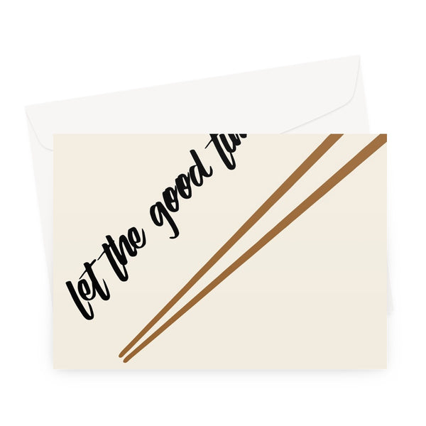 Let the good times roll sushi card NEW envelope Greeting Card
