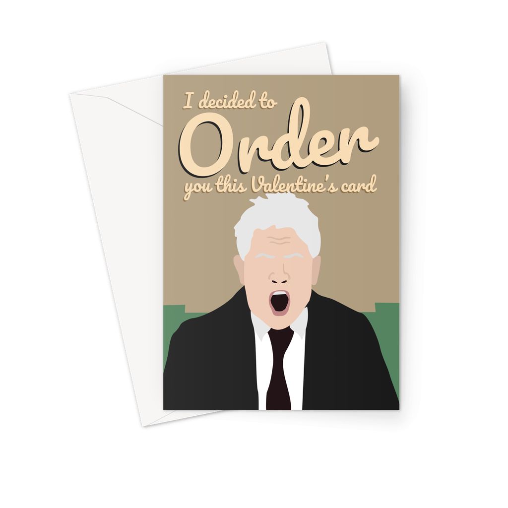 John Bercow Funny Political Cards - 'I Decided To ORDER You This Valentine's Day Card'
