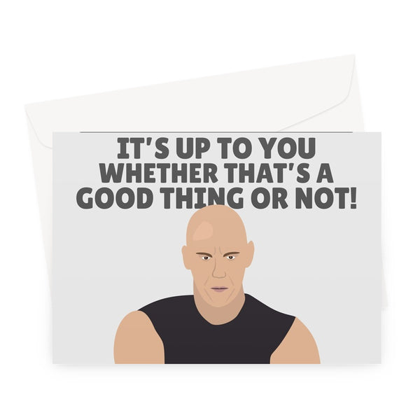 DAD You Drive Like Vin Diesel, It's Up To You Whether That's Good Happy Father's Day Racing Sports Car Fan Movie Film Greeting Card