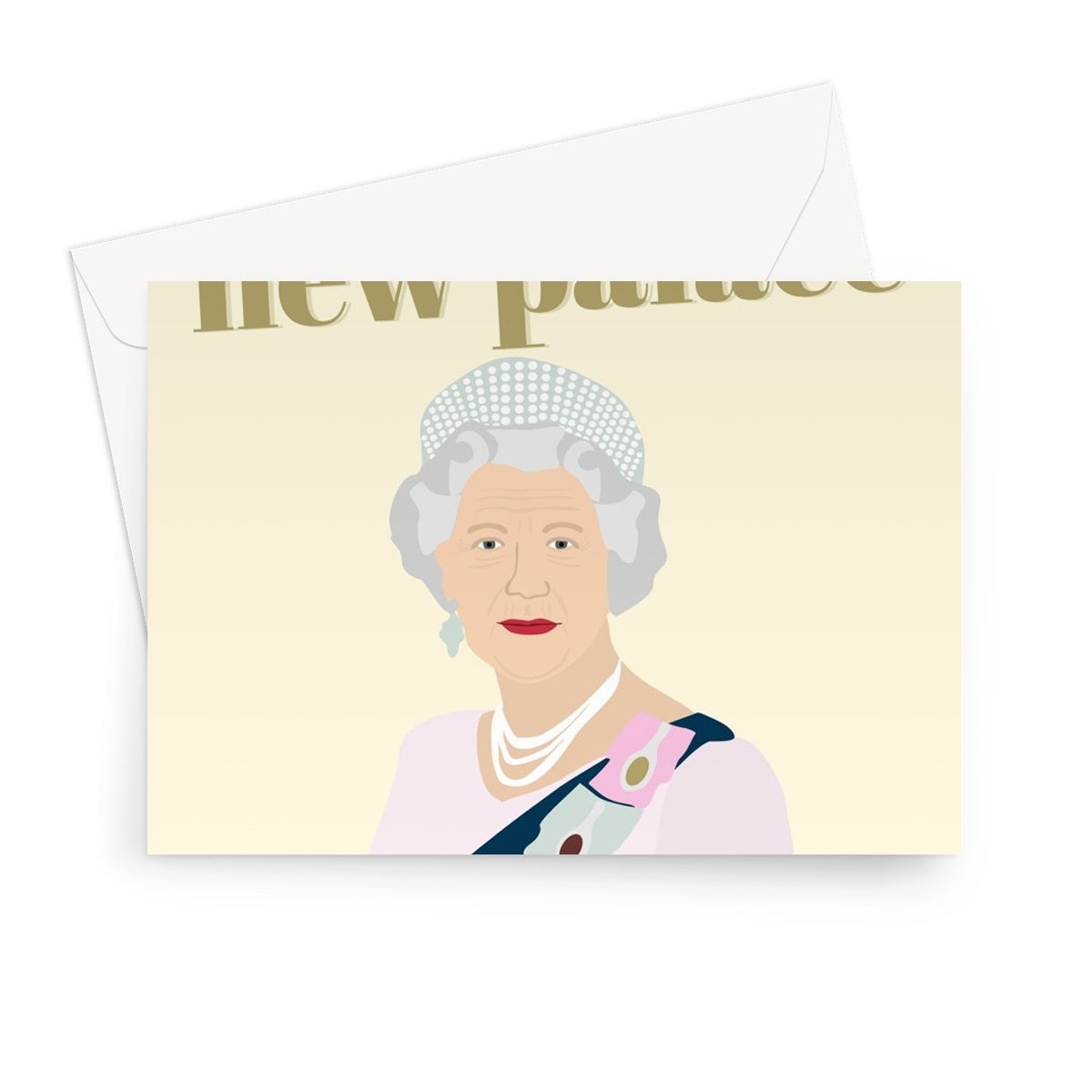 Enjoy your new palace the Queen new home moving funny royalty fan Greeting Card