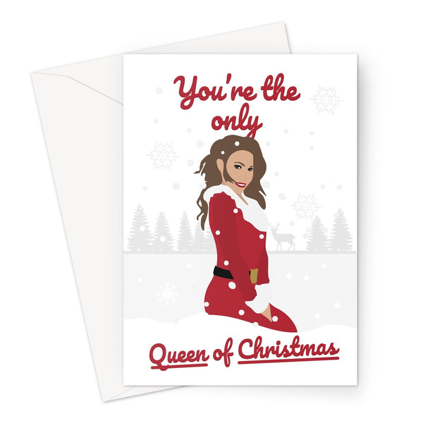 You're the Only Queen of Christmas Mariah Carey Fan Greeting Card