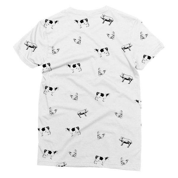 Vegan Friendly Cow Print T-Shirt (Nature Collection)