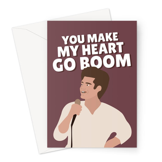 You Make My Heart Go Boom Andrew Garfield Film Celebrity Actor Birthday Anniversary Valentine's Day Love Fan Greeting Card